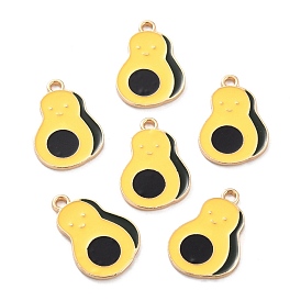 Zinc Alloy Pendants, with Enamel, Gourd