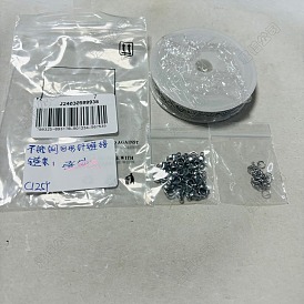 Kits de bijoux collier bricolage, y compris 304 des chaînes de trombones en acier inoxydable et des fermoirs à pinces de homard