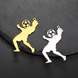 Stainless Steel Pendants, Football