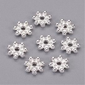 Tibetan Style Alloy Spacer Beads, Daisy, 8x2mm, Hole: 1.5mm