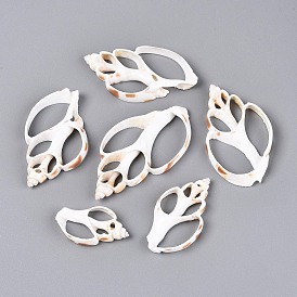 Естественно оболочки большие кулоны, подвески из кусочков ракушек