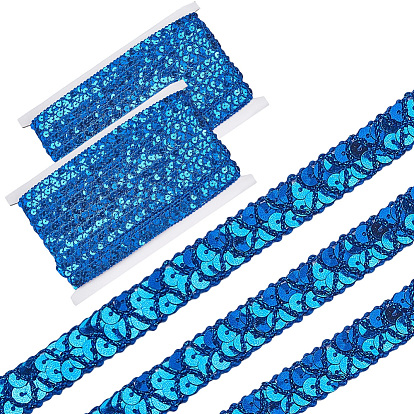 2 шт. пластиковые и полиэстеровые бусины-пайетки, блестки бисер, Аксессуары для орнаментов, 2 рядов рулет с пайеткой, плоско-круглые