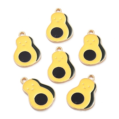 Zinc Alloy Pendants, with Enamel, Gourd
