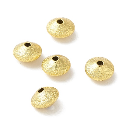 Rack Plating Brass Beads, Long-Lasting Plated, Cadmium Free & Nickel Free & Lead Free, Disc
