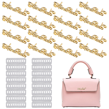 16 наборы этикеток ручной работы из сплава, с шайбой, для изготовления пакетов, слово