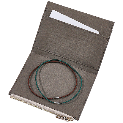 1Pc Rectangle Canvas Storage Bag, File Business Card Bill Bag, with 2Pcs 2 Colors Nylon Travel Notebook Elastic Ropes