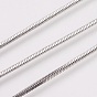 304 Stainless Steel Square Snake Chains, with Spool, Soldered