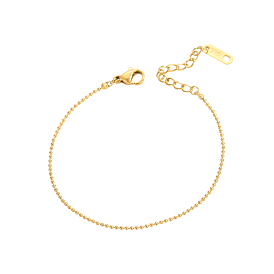 304 цепи браслеты из нержавеющей стальной шарик, ионное покрытие (ip)