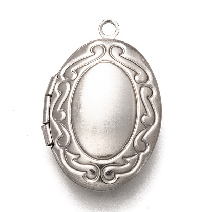 316 подвески из нержавеющей стали Locket, фото прелести рамка для ожерелья, овальные