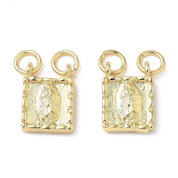 Латунь прелести, площадь с девственницей марии, без свинца и без кадмия, долговечный, с целью перехода в кольце