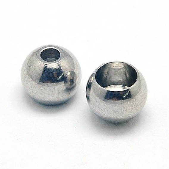 304 Stainless Steel Beads, Barrel