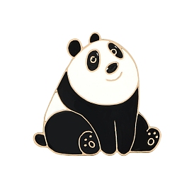 Alloy Enamel Pin, Brooch for Backpack Clothes, Panda
