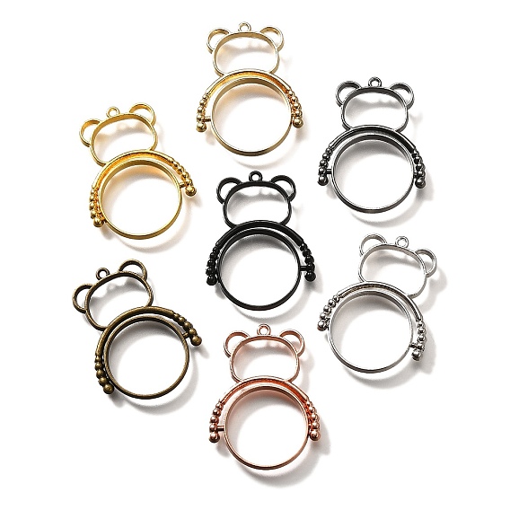 Подвесные подвески из сплава, для diy уф смолы, эпоксидная смола, без кадмия, без никеля и без свинца, медведь