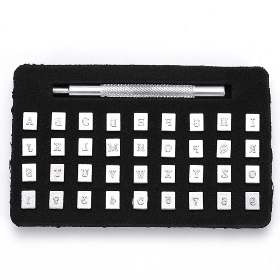 Наборы инструментов для тиснения кожи, включая номер из легированной стали и головку с буквенным штампом