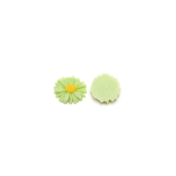 Opaque Resin Cabochons, Sunflower
