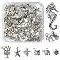 48шт 8 подвески из сплава в тибетском стиле с изображением морских животных, без кадмия и без свинца, разнообразные