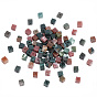 90Pcs Natural Indian Agate Beads, Cube