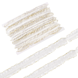 20м нейлоновая эластичная плиссированная кружевная лента, для аксессуаров для одежды