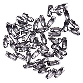 304 Stainless Steel Ball Chain Connectors, 10.5x4x3.5mm
