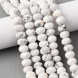 Природные Говлит бисер нитей, рондель, граненые