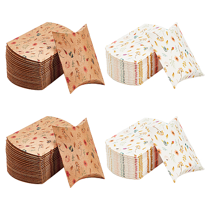 Paper Pillow Gift Boxes, Packaging Boxes, Party Favor Sweet Candy Box