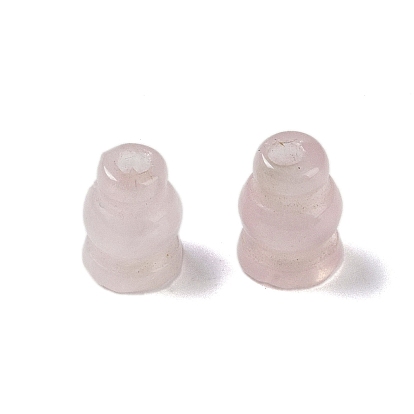 Natural Rose Quartz Beads, Gourd