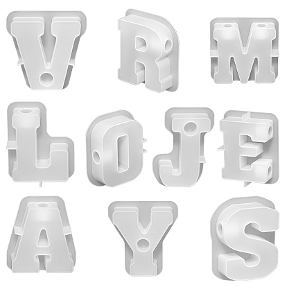 Буква тисненая столбик свеча своими руками силиконовая, для изготовления ароматических свечей