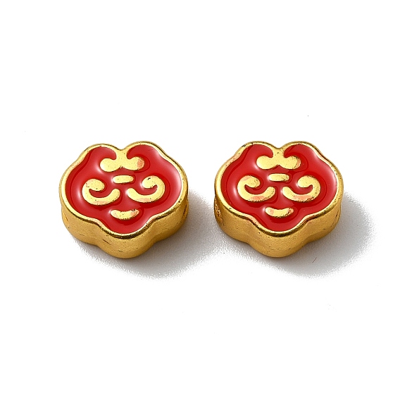 CCB Plastic European Beads, Large Hole Beads, Enamel Style, Cloud