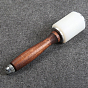 Leather Carving Hammer Mallet, with Nylon Hammer Head & Sandalwood Handle, for Sew Leather Craft Tool