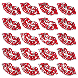 20шт. нашивки из стеклянных стразов, аксессуары для костюма, губа