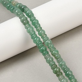 Естественный зеленый авантюрин бисер нитей, вазы формы