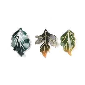 Printed Transparent Acrylic Pendants, Leaf