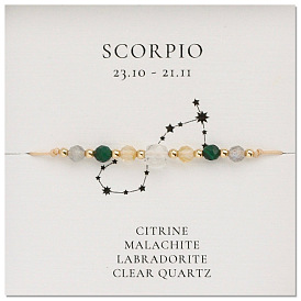 Natural Gemstone Constellation Beaded Bracelets