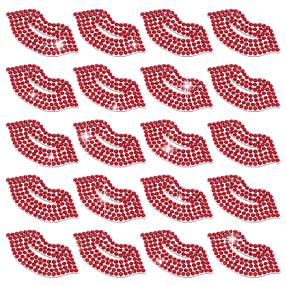 20шт. нашивки из стеклянных стразов, аксессуары для костюма, губа