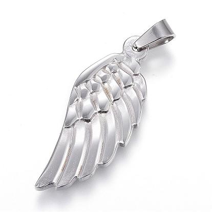 304 Stainless Steel Pendants, Wing