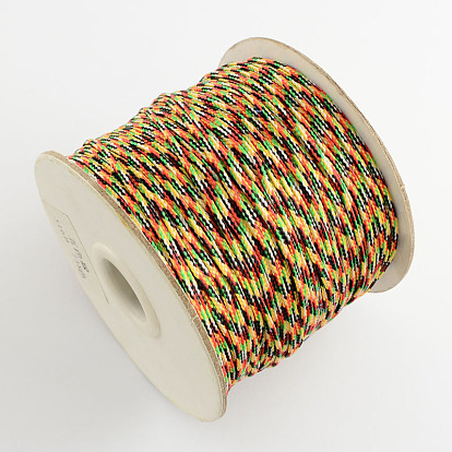 Cordon tressé en nylon pour création de nœud chinois, 2mm, environ 87.48 yards (80m)/rouleau