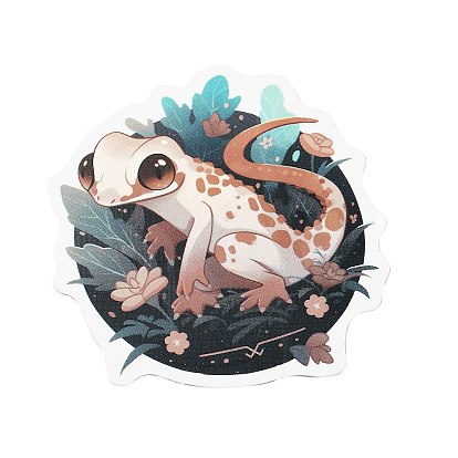 50Pcs Lizard PVC Self Adhesive Cartoon Stickers, Waterproof Decals for Laptop, Bottle, Luggage Decor