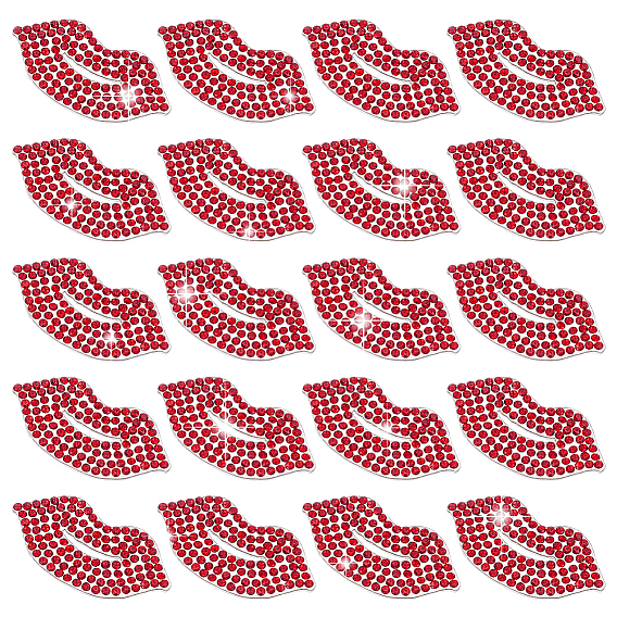 20шт. нашивки из стеклянных стразов, аксессуары для костюма, губа