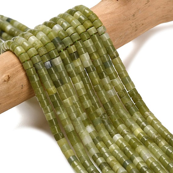 Тайвань природного нефрита бисер нитей, диск, Heishi бусы