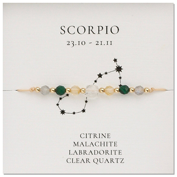 Natural Gemstone Constellation Beaded Bracelets