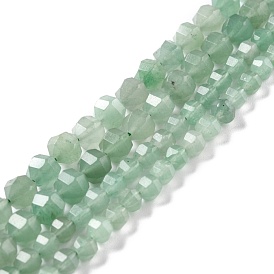 Naturelles aventurine verte brins de perles, facette, lanterne