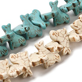 Synthetic Turquoise Beads Strands, Sea Dog