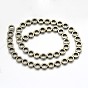 Flat Round Non-magnetic Synthetic Hematite Beads Strands, Imitation Pyrite, 8x3mm, Hole: 1mm, about 50pcs/strand, 15.7 inch