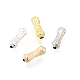 Латунные бусины, стойки покрытие, долговечный, без свинца и без кадмия, рифленый трубки