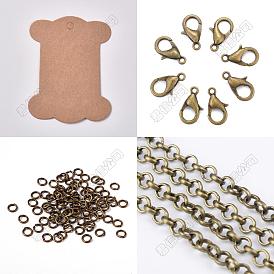 Kits de fabrication de colliers et de chaînes en fer à faire soi-même
