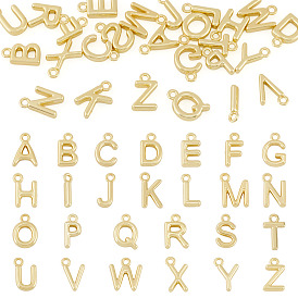 26 шт 26 стили латунные подвески, стойки покрытие, долговечный, без кадмия и без свинца, Письмо ~ Z