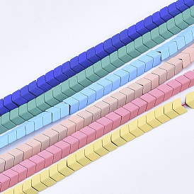 Spray Painted Non-magnetic Synthetic Hematite Beads Strands, Arrow/Chevron