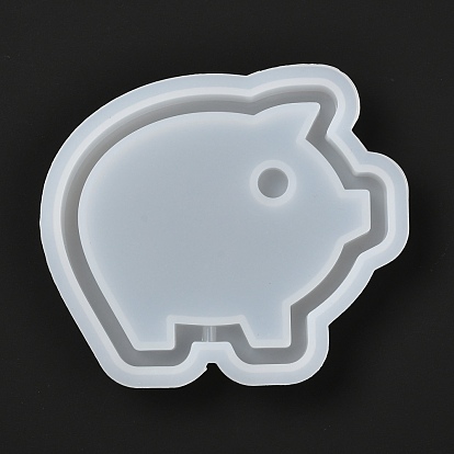 DIY Pig Shaker/Quicksand Jewelry Silicone Molds, Resin Casting Molds, For UV Resin, Epoxy Resin Jewelry Making