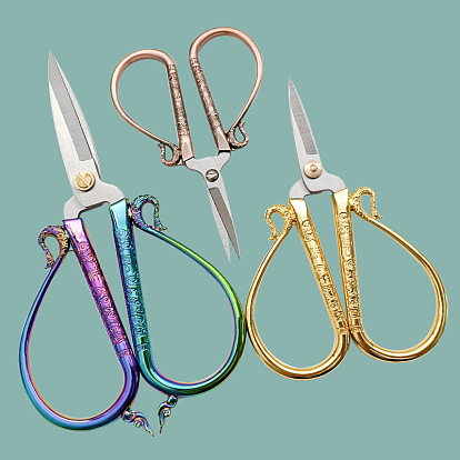 Retro Scissors Antique Scissors Cross Stitch Scissors Home Office Scissors (Xiangyun Scissors No. 3-5)