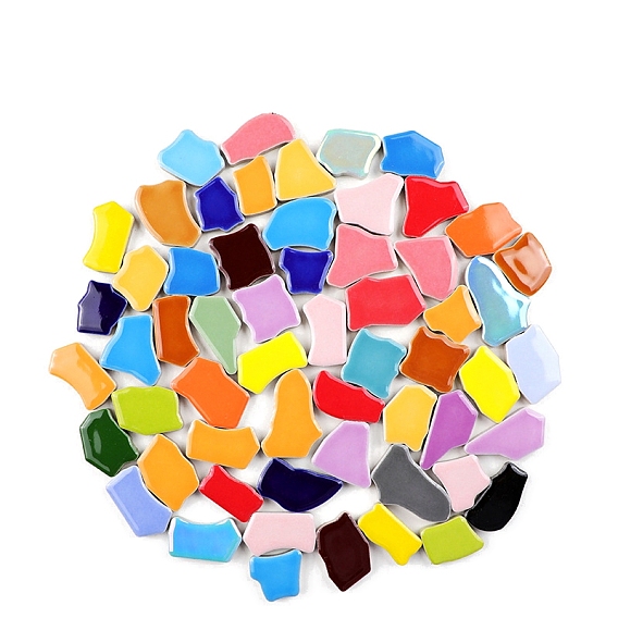 Мозаичные плитки из фарфора в форме самородков, для поделок из мозаики своими руками, рамки для картин и многое другое